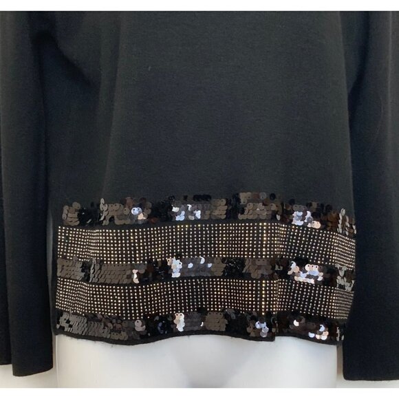 NWT Passione Moda rhynstones & sequins roll collar - Picture 3 of 6